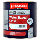 Johnstone’s Trade Aqua Water Based Gloss Advise of Required Colour 2.5L